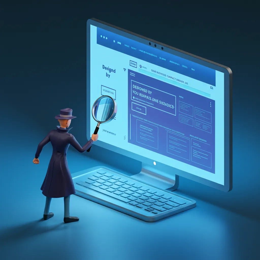 how to find out who developed a website​​